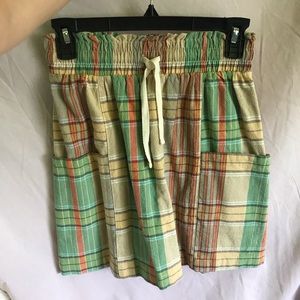 UO Plaid Paperbag Skirt